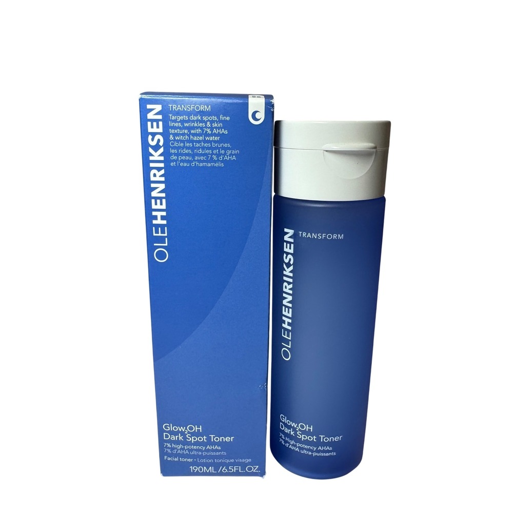 Ole Henriksen Glow2OH Dark Spot Toner 6.5 oz 7 AHA Glycolic Acid New